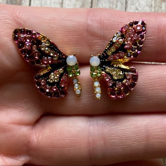 Free People Flutterby Earrings in Pink - Picture 5 of 7